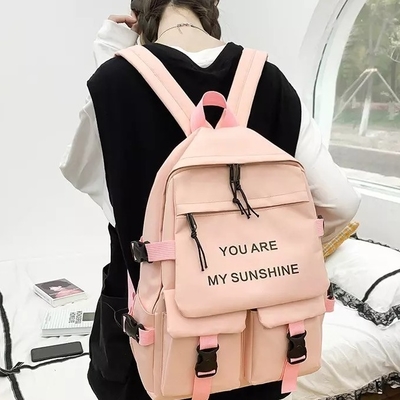 La borsa di scuola dello zaino del computer portatile di viaggio fissa il colore solido della ragazza con la vendita all'ingrosso dell'astuccio per le matite
