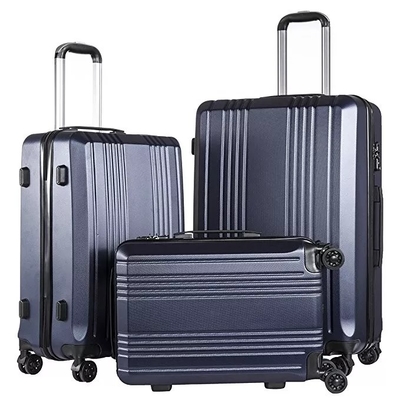Chiusura lampo TSA di viaggio dell'ABS la doppia dei bagagli di Hardside della valigia impermeabile del carrello chiude 4 ruote a chiave del filatore