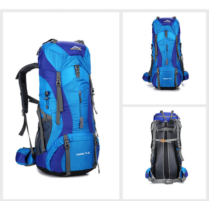 Poliestere impermeabile dello zaino di trekking della montagna di Ransel iso dello zaino da 70 litri