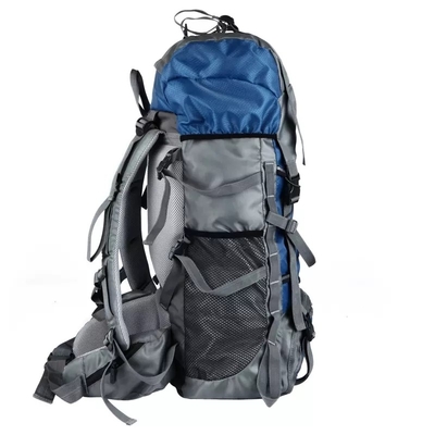 60L zaino di campeggio impermeabile blu di scalata di montagna dello zaino BSCI