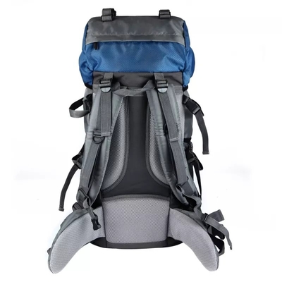 60L zaino di campeggio impermeabile blu di scalata di montagna dello zaino BSCI