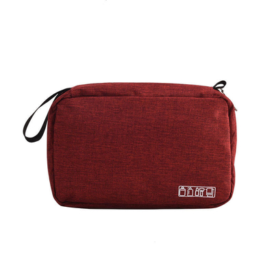 Articolo da toeletta d'attaccatura rosso della borsa di trucco di viaggio che appende organizzatore cosmetico Portable