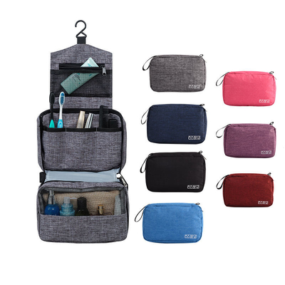 Articolo da toeletta d'attaccatura rosso della borsa di trucco di viaggio che appende organizzatore cosmetico Portable