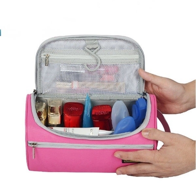 Organizzatore d'attaccatura Waterproof Travel di trucco della borsa dell'articolo da toeletta del giro di forma del barilotto