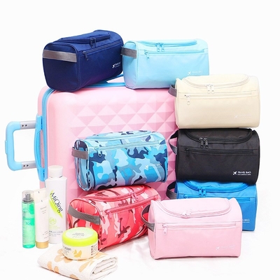 Organizzatore d'attaccatura Waterproof Travel di trucco della borsa dell'articolo da toeletta del giro di forma del barilotto