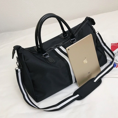 Borsa di Duffle di nylon della palestra della borsa di Duffle degli sport degli uomini di colore con il compartimento della scarpa