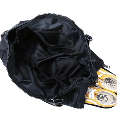 Borsa di Duffle di nylon della palestra della borsa di Duffle degli sport degli uomini di colore con il compartimento della scarpa