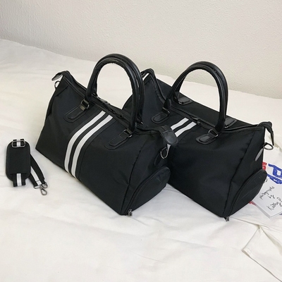 Borsa di Duffle di nylon della palestra della borsa di Duffle degli sport degli uomini di colore con il compartimento della scarpa
