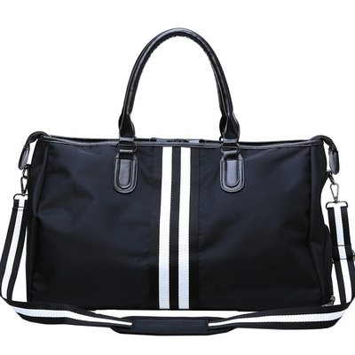 Borsa di Duffle di nylon della palestra della borsa di Duffle degli sport degli uomini di colore con il compartimento della scarpa