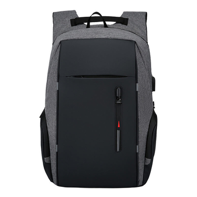 Borsa impermeabile del computer di affari dello zaino a 17 pollici nero del computer portatile con USB