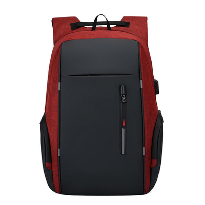 Borsa impermeabile del computer di affari dello zaino a 17 pollici nero del computer portatile con USB
