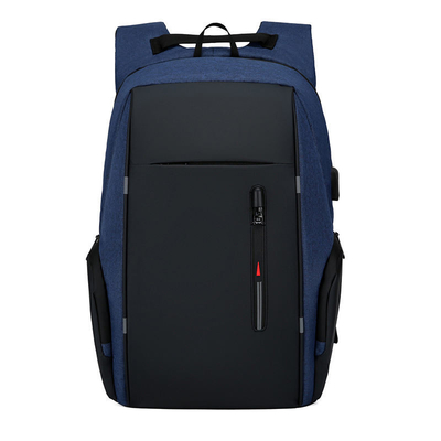 Borsa impermeabile del computer di affari dello zaino a 17 pollici nero del computer portatile con USB