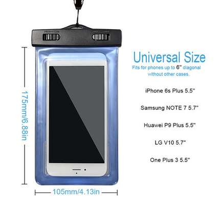 Cassa resistente impermeabile universale del telefono dell'acqua di Smartphone del sacchetto del telefono del PVC