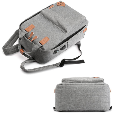 Usb di Grey Business Backpack Sets 43cm che fa pagare 3 in 1 iso dello zaino