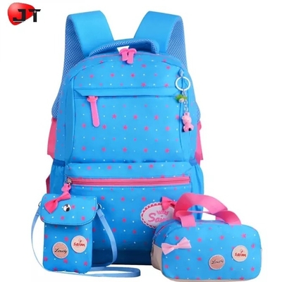 Lo zaino della scuola per gli anni dell'adolescenza Bookbag delle ragazze ha messo la scatola di pranzo dello zaino del computer portatile con la borsa della matita