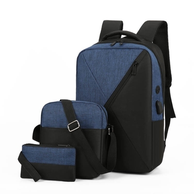 Lo zaino del computer di Oxford mette 3 in 1 insieme unisex dello zaino del computer portatile