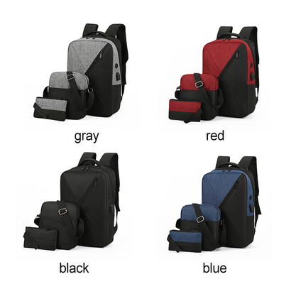Lo zaino del computer di Oxford mette 3 in 1 insieme unisex dello zaino del computer portatile