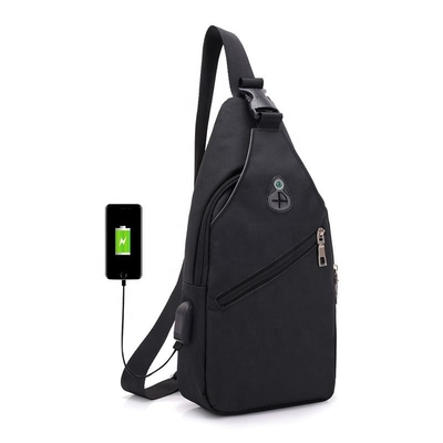 Borsa inter- multiuso dell'imbracatura del corpo con il tessuto di carico di Oxford del porto del Usb impermeabile