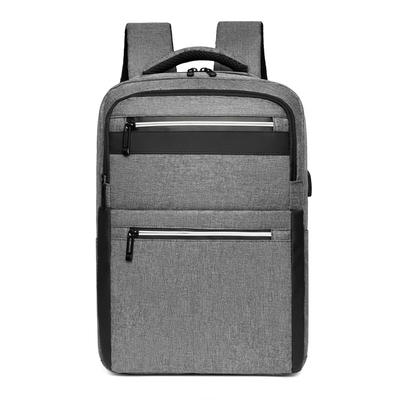 Grey Nylon Waterproof Laptop Backpack con il caricatore 1,37 ft BSCI
