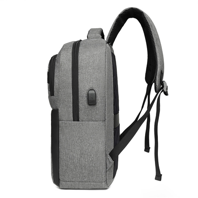 Grey Nylon Waterproof Laptop Backpack con il caricatore 1,37 ft BSCI