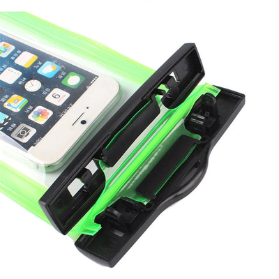 Sacchetto impermeabile del telefono del PVC della borsa impermeabile rosa del telefono che fa galleggiare la borsa asciutta del telefono