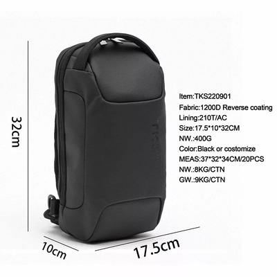 borsa a tracolla ricoprente del corpo dell'incrocio di svago del Odm dello Zaino del computer portatile di inverso 1200d