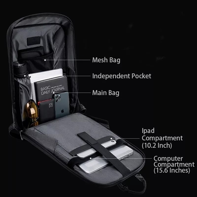 Zaino di EVA Hard Case Waterproof Business con il poliestere di carico del porto del Usb