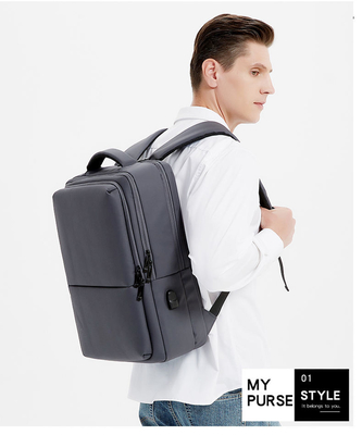 Zaino impermeabile casuale del computer portatile di furto del poliestere 0.44m della borsa del computer portatile del ODM anti