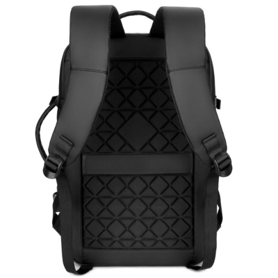 Zaino di nylon resistente a 17,3 pollici del computer portatile del nero dello zaino BSCI del computer portatile dell'acqua degli uomini