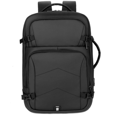 Zaino di nylon resistente a 17,3 pollici del computer portatile del nero dello zaino BSCI del computer portatile dell'acqua degli uomini