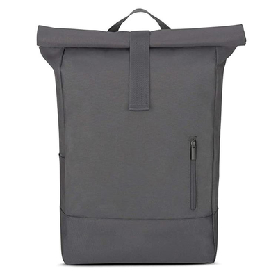 Lo zaino a 15,6 pollici della cima di rotolo del nero di RollTop RPET dello Zaino impermeabilizza estensibile