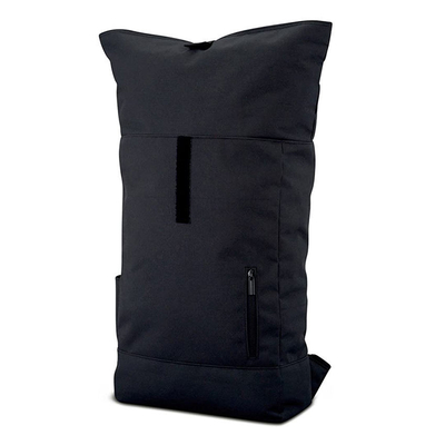 Lo zaino a 15,6 pollici della cima di rotolo del nero di RollTop RPET dello Zaino impermeabilizza estensibile