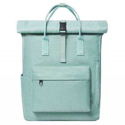 Zaino su ordinazione del computer portatile di Logo Waterproof Rolltop Bag 40cm Rolltop della tela