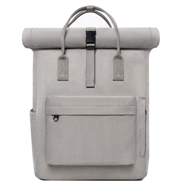 Zaino su ordinazione del computer portatile di Logo Waterproof Rolltop Bag 40cm Rolltop della tela