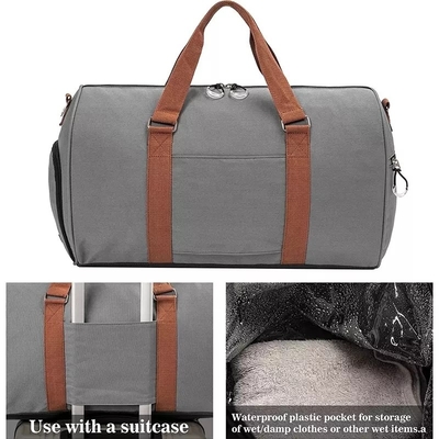 Anti carrello unisex dei bagagli di stoccaggio della borsa di Duffle della prova dell'acqua di colore solido della borsa di viaggio di furto