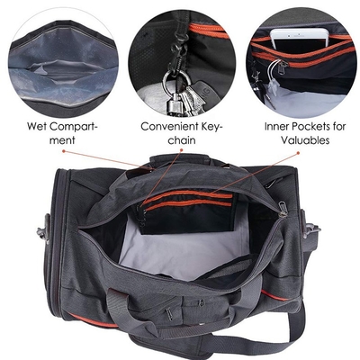 Borsa di Duffle leggera della palestra dell'anti di furto di sport borsa di viaggio con la tasca bagnata del compartimento della scarpa