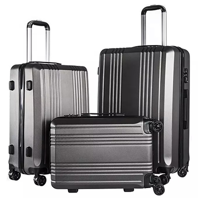 Chiusura lampo TSA di viaggio dell'ABS la doppia dei bagagli di Hardside della valigia impermeabile del carrello chiude 4 ruote a chiave del filatore