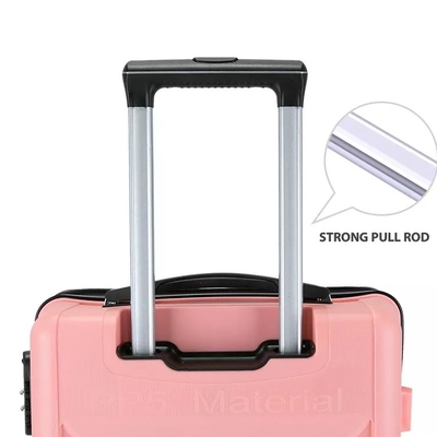 Poliestere che allinea duro Shell Luggage Set 24&quot; pc pp Carry On della serratura 3 dei bagagli di Tsa della valigia del carrello
