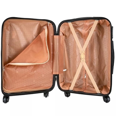 Poliestere che allinea duro Shell Luggage Set 24&quot; pc pp Carry On della serratura 3 dei bagagli di Tsa della valigia del carrello