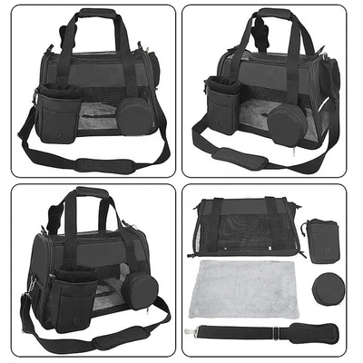 3 in 1 materiale del cotone dell'unità di elaborazione di Cat Dog Travel Carrier Nylon della borsa di trasportatore dell'animale domestico piccolo