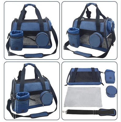 3 in 1 materiale del cotone dell'unità di elaborazione di Cat Dog Travel Carrier Nylon della borsa di trasportatore dell'animale domestico piccolo