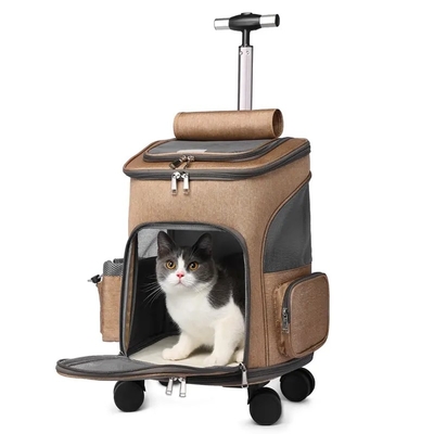 Carrello sostenibile impermeabile all'aperto di viaggio dell'animale domestico della borsa di trasportatore dell'animale domestico di viaggio di modo