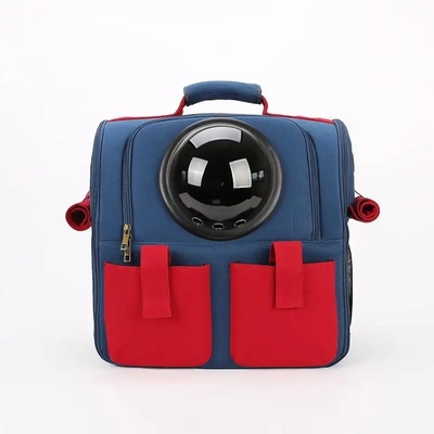 Pappagallo respirabile Cat Dog Bird Backpack di viaggio dell'animale domestico di trasportatore della capsula trasparente portatile della borsa
