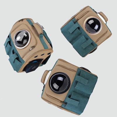 Pappagallo respirabile Cat Dog Bird Backpack di viaggio dell'animale domestico di trasportatore della capsula trasparente portatile della borsa