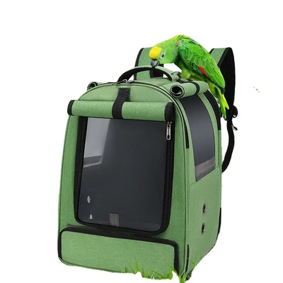 La borsa di trasportatore leggera dell'animale domestico del pappagallo dell'uccello ingabbia Mesh Large Foldable Travel Backpack all'aperto