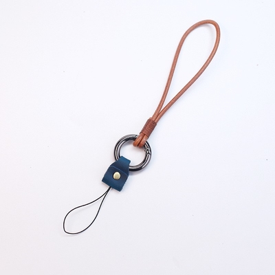 Cinghia universale del telefono di Lanyard Strap Adjustable Leather Neck del telefono dell'OEM con il metallo della toppa